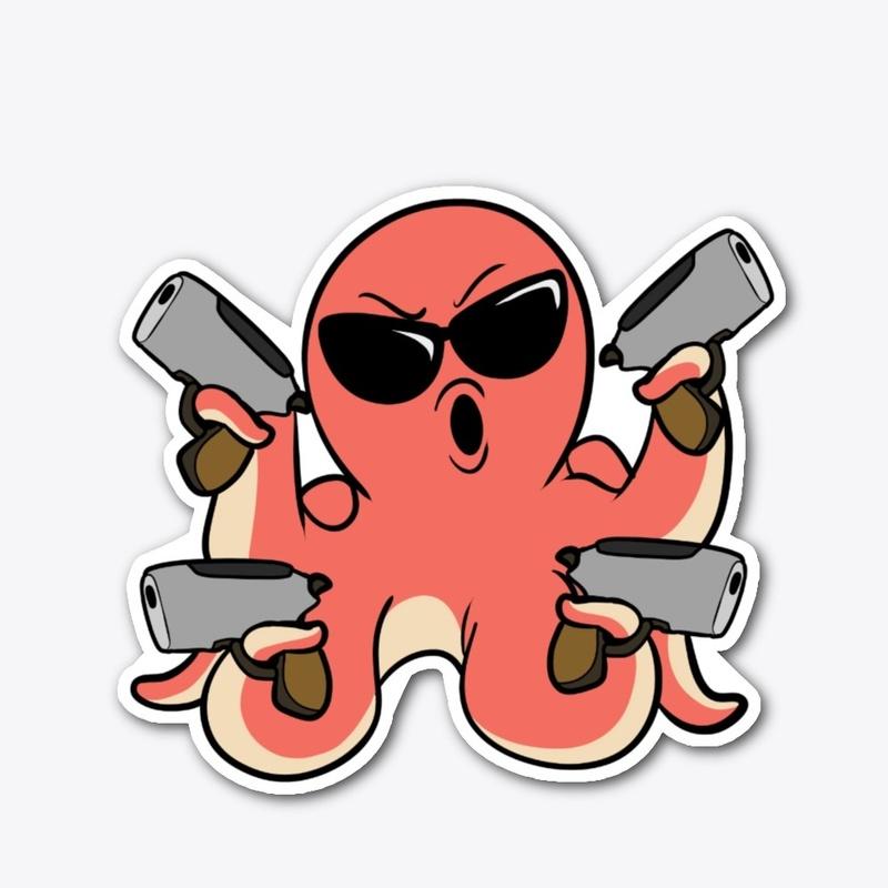 Second Amendment Cartoon Octopus