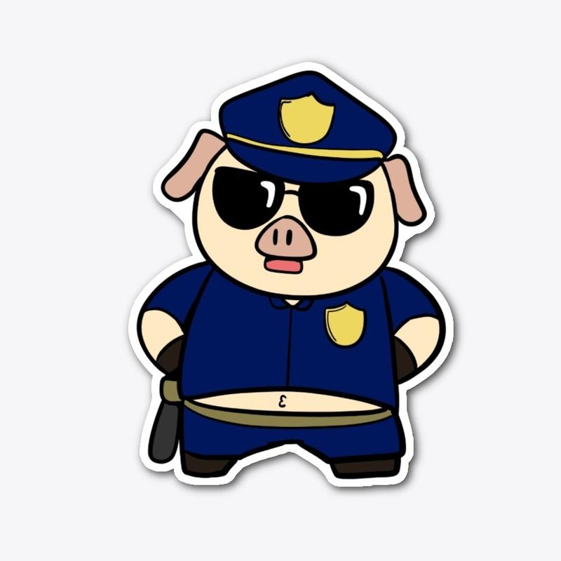 Police Pig Cartoon