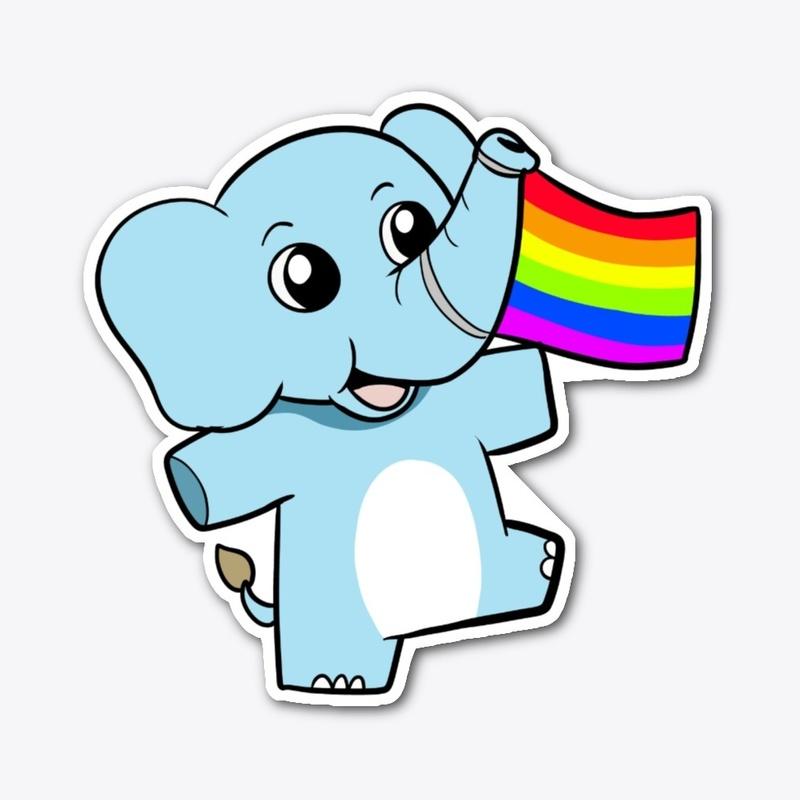 LGBTQ Cartoon Elephant