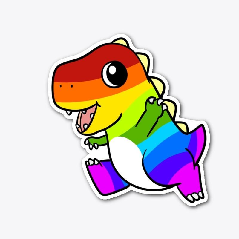 LGBTQ Tyrannosaurus Rex Cartoon